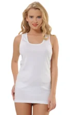 Doğal ve Rahat: Kalın Askılı %100 Pamuk Kadın Atlet-2007