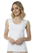 Doğal Rahatlık ve Şıklık: Pamuklu Kalın Askılı Kadın Atlet-2440