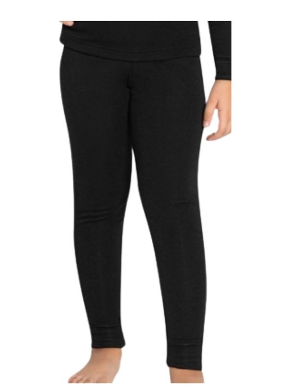 Çocuk Termal Tayt Alt İçlik - Siyah, %100 Pamuklu, Esnek ve Sıcak Tutucu-805