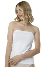 Straplez Tasarım ve Yumuşak Doku: %100 Pamuk Kadın Atlet-2402