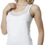 Feminen ve Rahat: Güpür Detaylı Pamuklu Atlet-2492