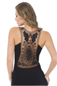 Her Kombine Uyum Sağlayan Dantel Sırtlı Kadın Atlet-2462