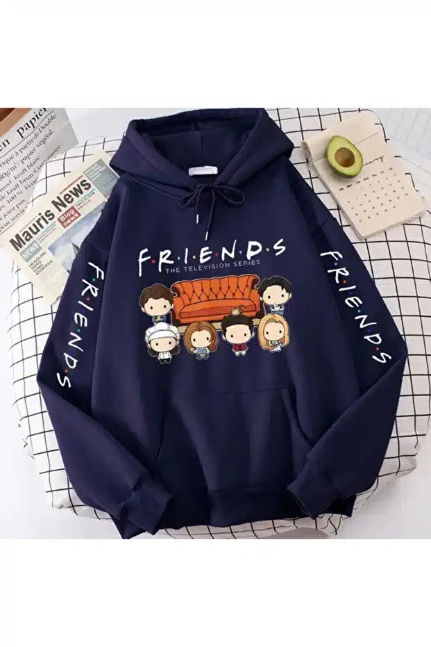 Kadın Sweatshirt – Kadınlar Komik Harfler Kapşonlu TV Dizisi Harajuku Grafik Dijital Baskılı