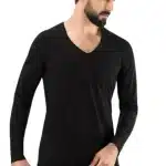 Hafif ve Esnek V Yaka Erkek Atlet - Pamuklu Uzun Kollu Tasarım-718/719