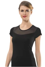 Klasik ve Modern: Kısa Kollu Pamuklu Kadın Atlet-2436/2437