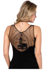 Lez Tasarımıyla Kadın Lycra Atlet - Güzelliğinizi Yansıtın-2472